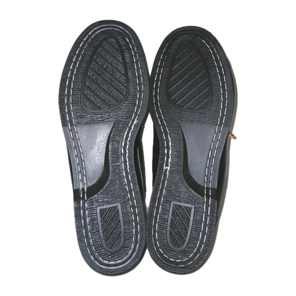 Minnetonka Unisex Camp Moccasins W 9.5 M 8 Black Leather Western Loafer Country - Picture 14 of 16